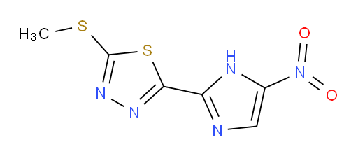2-(methylthio)-5-(5-nitro-1H-imidazol-2-yl)-1,3,4-thiadiazole