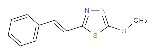 (E)-2-(methylthio)-5-styryl-1,3,4-thiadiazole