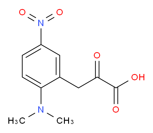 3-(2-(dimethylamino)-5-nitrophenyl)-2-oxopropanoic acid