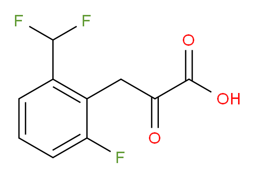 3-(2-(difluoromethyl)-6-fluorophenyl)-2-oxopropanoic acid
