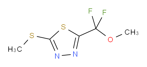 2-(difluoro(methoxy)methyl)-5-(methylthio)-1,3,4-thiadiazole