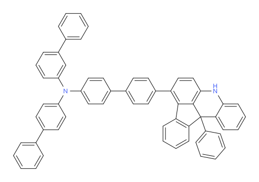 N-([1,1'-biphenyl]-4-yl)-N-(4'-(12b-phenyl-5,12b-dihydroindeno[1,2,3-kl]acridin-8-yl)-[1,1'-biphenyl]-4-yl)-[1,1'-biphenyl]-3-amine