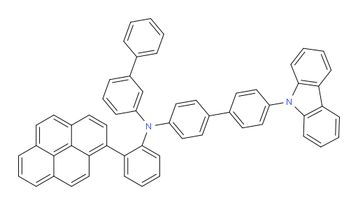N-(4'-(9H-carbazol-9-yl)-[1,1'-biphenyl]-4-yl)-N-(2-(pyren-1-yl)phenyl)-[1,1'-biphenyl]-3-amine