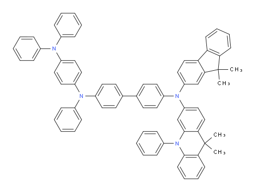 N4-(9,9-dimethyl-10-phenyl-9,10-dihydroacridin-3-yl)-N4-(9,9-dimethyl-9H-fluoren-2-yl)-N4'-(4-(diphenylamino)phenyl)-N4'-phenyl-[1,1'-biphenyl]-4,4'-diamine