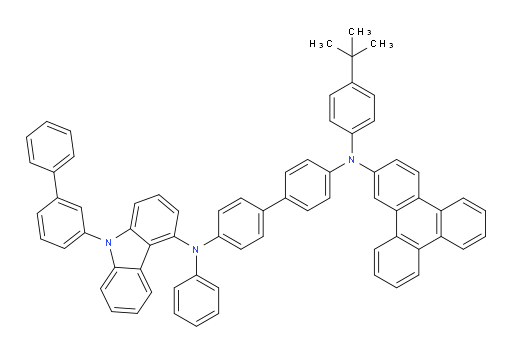 N4-(9-([1,1'-biphenyl]-3-yl)-9H-carbazol-4-yl)-N4'-(4-(tert-butyl)phenyl)-N4-phenyl-N4'-(triphenylen-2-yl)-[1,1'-biphenyl]-4,4'-diamine