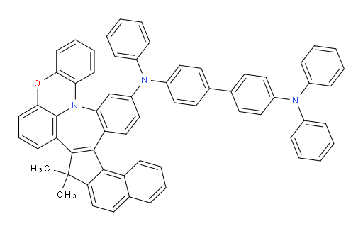 N4-(7,7-dimethyl-7H-benzo[6,7]benzo[6',7']indeno[2',1':4,5]azepino[3,2,1-kl]phenoxazin-18-yl)-N4,N4',N4'-triphenyl-[1,1'-biphenyl]-4,4'-diamine