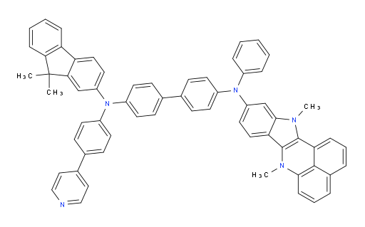 N4-(7,12-dimethyl-7,12-dihydrobenzo[de]indolo[3,2-b]quinolin-10-yl)-N4'-(9,9-dimethyl-9H-fluoren-2-yl)-N4-phenyl-N4'-(4-(pyridin-4-yl)phenyl)-[1,1'-biphenyl]-4,4'-diamine