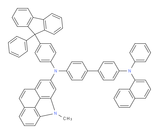 N4-(4-methyl-4H-benzo[def]carbazol-2-yl)-N4'-(naphthalen-1-yl)-N4'-phenyl-N4-(4-(9-phenyl-9H-fluoren-9-yl)phenyl)-[1,1'-biphenyl]-4,4'-diamine