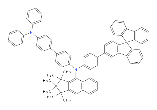 N4-(4-(9,9'-spirobi[fluoren]-3-yl)phenyl)-N4-(1,1,2,2,3,3-hexamethyl-2,3-dihydro-1H-cyclopenta[b]naphthalen-4-yl)-N4',N4'-diphenyl-[1,1'-biphenyl]-4,4'-diamine