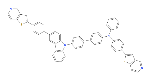 N-phenyl-N-(4-(thieno[3,2-c]pyridin-2-yl)phenyl)-4'-(3-(4-(thieno[3,2-c]pyridin-2-yl)phenyl)-9H-carbazol-9-yl)-[1,1'-biphenyl]-4-amine