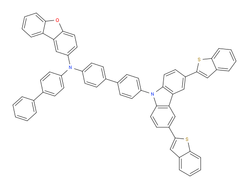 N-([1,1'-biphenyl]-4-yl)-N-(4'-(3,6-bis(benzo[b]thiophen-2-yl)-9H-carbazol-9-yl)-[1,1'-biphenyl]-4-yl)dibenzo[b,d]furan-2-amine