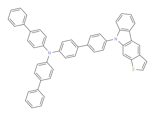 N,N-di([1,1'-biphenyl]-4-yl)-4'-(9H-thieno[2,3-b]carbazol-9-yl)-[1,1'-biphenyl]-4-amine