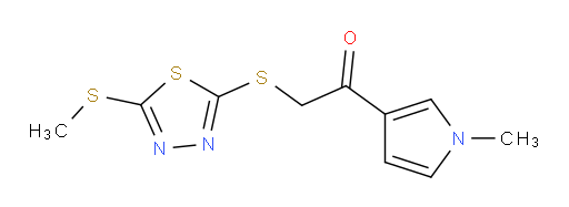 1-(1-methyl-1H-pyrrol-3-yl)-2-((5-(methylthio)-1,3,4-thiadiazol-2-yl)thio)ethanone