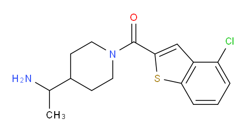 (4-(1-aminoethyl)piperidin-1-yl)(4-chlorobenzo[b]thiophen-2-yl)methanone
