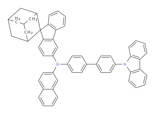 N-(4'-(9H-carbazol-9-yl)-[1,1'-biphenyl]-4-yl)-N-(naphthalen-2-yl)spiro[adamantane-2,9'-fluoren]-3'-amine