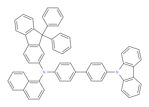N-(4'-(9H-carbazol-9-yl)-[1,1'-biphenyl]-4-yl)-N-(naphthalen-1-yl)-9,9-diphenyl-9H-fluoren-2-amine