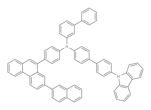 N-(4'-(9H-carbazol-9-yl)-[1,1'-biphenyl]-4-yl)-N-(4-(7-(naphthalen-2-yl)phenanthren-9-yl)phenyl)-[1,1'-biphenyl]-3-amine