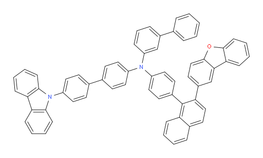 N-(4'-(9H-carbazol-9-yl)-[1,1'-biphenyl]-4-yl)-N-(4-(2-(dibenzo[b,d]furan-2-yl)naphthalen-1-yl)phenyl)-[1,1'-biphenyl]-3-amine