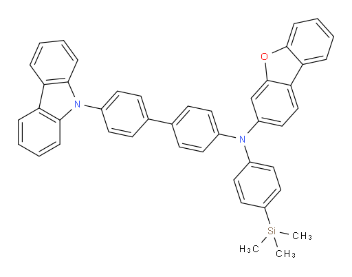 N-(4'-(9H-carbazol-9-yl)-[1,1'-biphenyl]-4-yl)-N-(4-(trimethylsilyl)phenyl)dibenzo[b,d]furan-3-amine