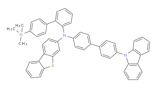 N-(4'-(9H-carbazol-9-yl)-[1,1'-biphenyl]-4-yl)-N-(4'-(trimethylsilyl)-[1,1'-biphenyl]-2-yl)dibenzo[b,d]thiophen-3-amine