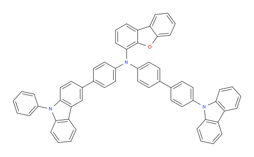 N-(4'-(9H-carbazol-9-yl)-[1,1'-biphenyl]-4-yl)-N-(4-(9-phenyl-9H-carbazol-3-yl)phenyl)dibenzo[b,d]furan-4-amine