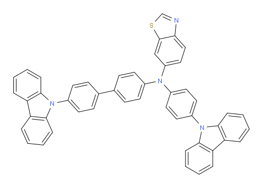 N-(4'-(9H-carbazol-9-yl)-[1,1'-biphenyl]-4-yl)-N-(4-(9H-carbazol-9-yl)phenyl)benzo[d]thiazol-6-amine