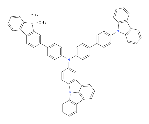 N-(4'-(9H-carbazol-9-yl)-[1,1'-biphenyl]-4-yl)-N-(4-(9,9-dimethyl-9H-fluoren-2-yl)phenyl)indolo[3,2,1-jk]carbazol-5-amine