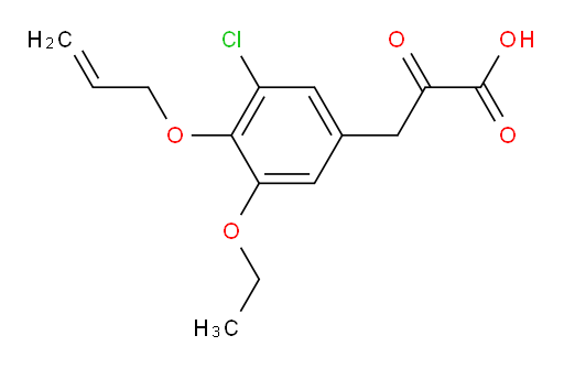 3-(4-(allyloxy)-3-chloro-5-ethoxyphenyl)-2-oxopropanoic acid