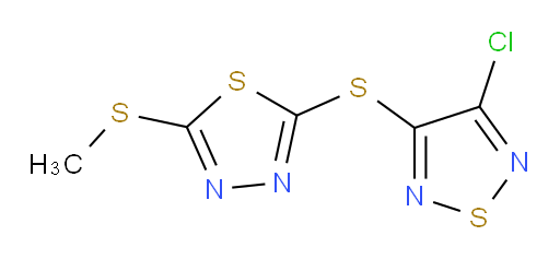3-chloro-4-((5-(methylthio)-1,3,4-thiadiazol-2-yl)thio)-1,2,5-thiadiazole