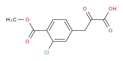 3-(3-chloro-4-(methoxycarbonyl)phenyl)-2-oxopropanoic acid