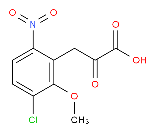 3-(3-chloro-2-methoxy-6-nitrophenyl)-2-oxopropanoic acid