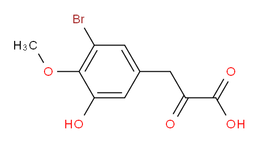 3-(3-bromo-5-hydroxy-4-methoxyphenyl)-2-oxopropanoic acid