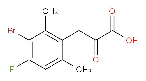 3-(3-bromo-4-fluoro-2,6-dimethylphenyl)-2-oxopropanoic acid
