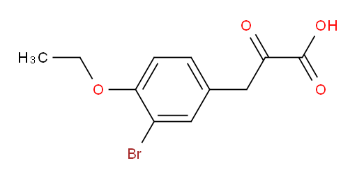 3-(3-bromo-4-ethoxyphenyl)-2-oxopropanoic acid