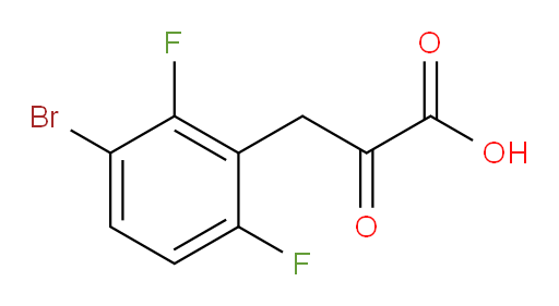 3-(3-bromo-2,6-difluorophenyl)-2-oxopropanoic acid