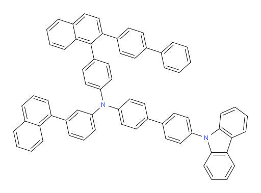N-(4-(2-([1,1'-biphenyl]-4-yl)naphthalen-1-yl)phenyl)-4'-(9H-carbazol-9-yl)-N-(3-(naphthalen-1-yl)phenyl)-[1,1'-biphenyl]-4-amine