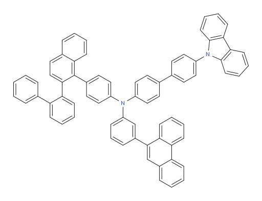 N-(4-(2-([1,1'-biphenyl]-2-yl)naphthalen-1-yl)phenyl)-4'-(9H-carbazol-9-yl)-N-(3-(phenanthren-9-yl)phenyl)-[1,1'-biphenyl]-4-amine