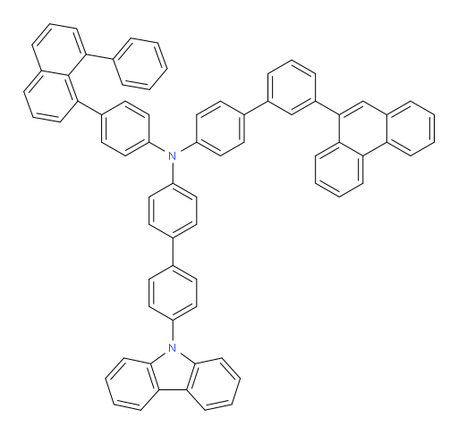 N-(4'-(9H-carbazol-9-yl)-[1,1'-biphenyl]-4-yl)-3'-(phenanthren-9-yl)-N-(4-(8-phenylnaphthalen-1-yl)phenyl)-[1,1'-biphenyl]-4-amine