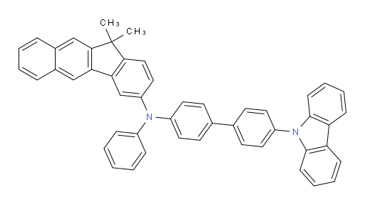 N-(4'-(9H-carbazol-9-yl)-[1,1'-biphenyl]-4-yl)-11,11-dimethyl-N-phenyl-11H-benzo[b]fluoren-3-amine