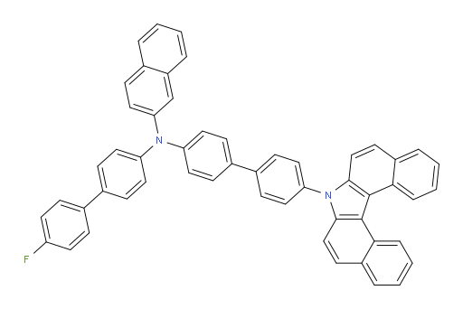 N-(4'-(7H-dibenzo[c,g]carbazol-7-yl)-[1,1'-biphenyl]-4-yl)-N-(4'-fluoro-[1,1'-biphenyl]-4-yl)naphthalen-2-amine