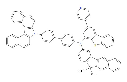 N-(4'-(7H-dibenzo[c,g]carbazol-7-yl)-[1,1'-biphenyl]-4-yl)-N-(11,11-dimethyl-11H-benzo[b]fluoren-3-yl)-2-(pyridin-4-yl)dibenzo[b,d]thiophen-4-amine