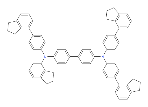 N4-(2,3-dihydro-1H-inden-4-yl)-N4,N4',N4'-tris(4-(2,3-dihydro-1H-inden-4-yl)phenyl)-[1,1'-biphenyl]-4,4'-diamine