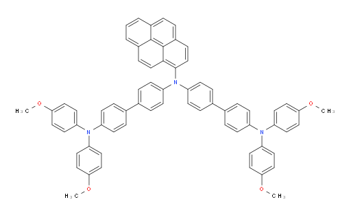 N4-(4'-(bis(4-methoxyphenyl)amino)-[1,1'-biphenyl]-4-yl)-N4',N4'-bis(4-methoxyphenyl)-N4-(pyren-1-yl)-[1,1'-biphenyl]-4,4'-diamine