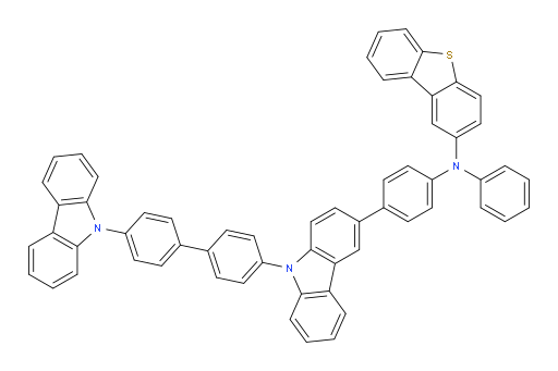 N-(4-(9-(4'-(9H-carbazol-9-yl)-[1,1'-biphenyl]-4-yl)-9H-carbazol-3-yl)phenyl)-N-phenyldibenzo[b,d]thiophen-2-amine
