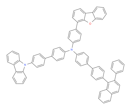 N-(4'-(9H-carbazol-9-yl)-[1,1'-biphenyl]-4-yl)-N-(4-(dibenzo[b,d]furan-4-yl)phenyl)-4'-(2-phenylnaphthalen-1-yl)-[1,1'-biphenyl]-4-amine