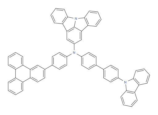 N-(4'-(9H-carbazol-9-yl)-[1,1'-biphenyl]-4-yl)-N-(4-(triphenylen-2-yl)phenyl)indolo[3,2,1-jk]carbazol-2-amine