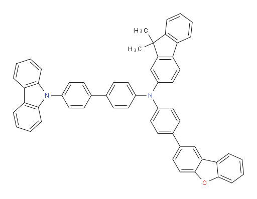 N-(4'-(9H-carbazol-9-yl)-[1,1'-biphenyl]-4-yl)-N-(4-(dibenzo[b,d]furan-2-yl)phenyl)-9,9-dimethyl-9H-fluoren-2-amine