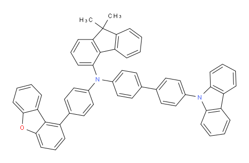 N-(4'-(9H-carbazol-9-yl)-[1,1'-biphenyl]-4-yl)-N-(4-(dibenzo[b,d]furan-1-yl)phenyl)-9,9-dimethyl-9H-fluoren-4-amine