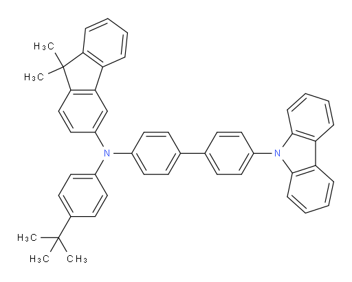 N-(4'-(9H-carbazol-9-yl)-[1,1'-biphenyl]-4-yl)-N-(4-(tert-butyl)phenyl)-9,9-dimethyl-9H-fluoren-3-amine
