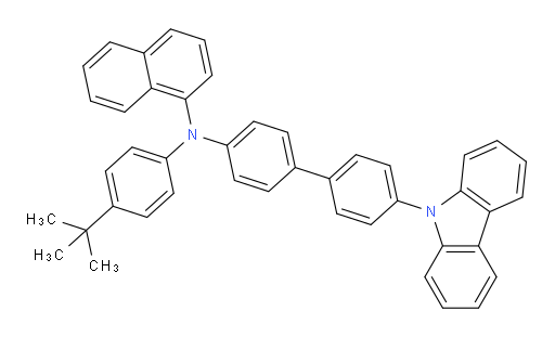 N-(4'-(9H-carbazol-9-yl)-[1,1'-biphenyl]-4-yl)-N-(4-(tert-butyl)phenyl)naphthalen-1-amine